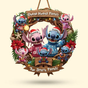 Christmas Ailen Family Wood Sign - Personalized Gifts For Family 01hyti131025