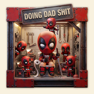 Funny Fighter Dad Metal Sign - Personalized Gifts For Dads 04nati200526