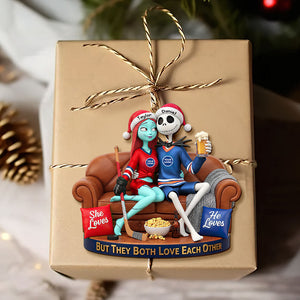 Sporty Couple Christmas Ornament - Personalized Gifts For Couple 04huti281025