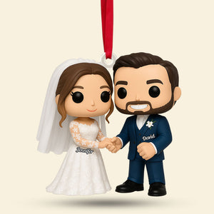 Cartoon Wedding Ornament - Custom Photo Gifts For Couple 05pgti040925