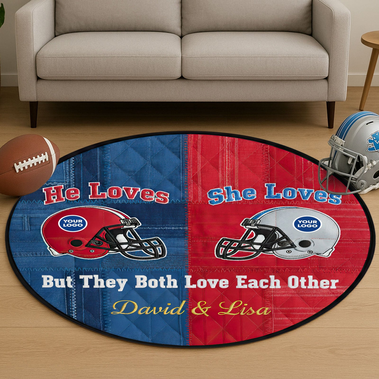 He Loves She Loves Quilted Round Mat - Personalized Gifts For Couple 02huti021025