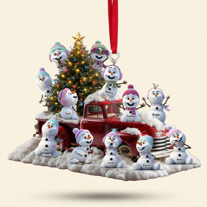 Snowman Family Ornament - Personalized Gifts For Family 04tgti300825