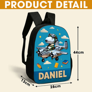 Cute Military School Bag - Personalized Gifts For Kids 02huti040825