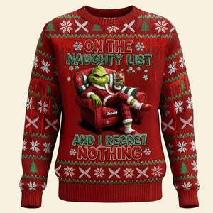 Chilling Horror Guy Ugly Sweater, Personalized Christmas Gifts For Horror Fans 01qhti091025