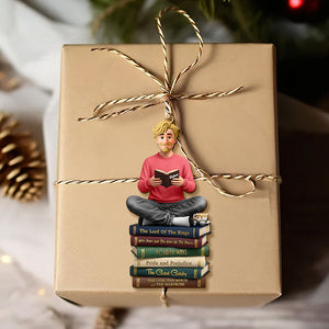 Book Lover Ornament - Personalized Gift For Book Lover Christmas Ornament 01HUTI241025