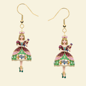 Ballet Earrings - Personalized Gifts For Ballet Lovers 03nati120725 - Earrings - GoDuckee