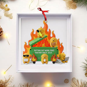Dog Coworkers 1 Side Ornament - Personalized Gifts For Coworkers Christmas Ornament 03NATI131125-Homacus