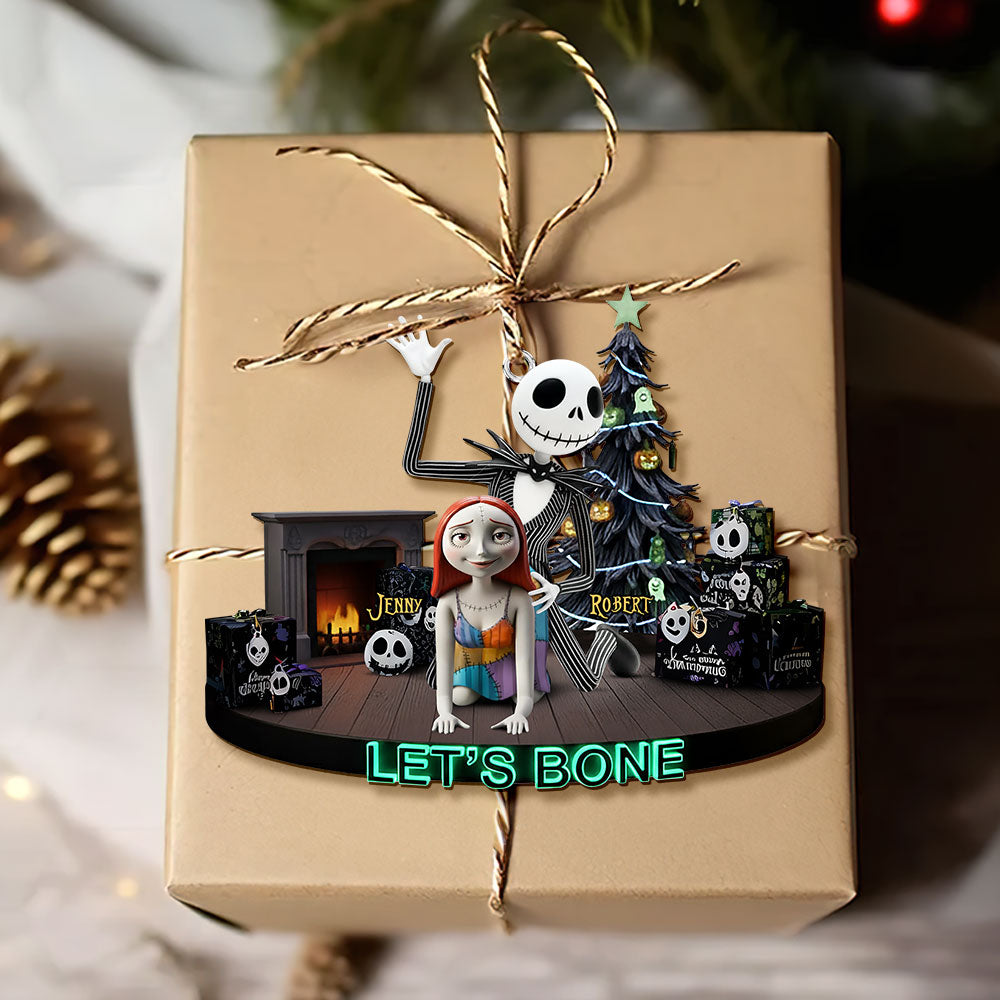 Mischievous Spooky Couple Christmas Ornament, Personalized Gifts For Couple 05qhti160925