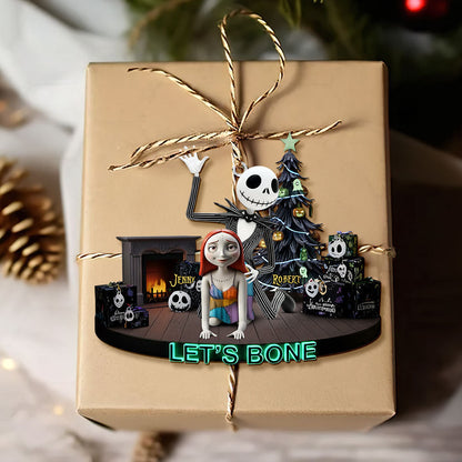 Mischievous Spooky Couple Christmas Ornament, Personalized Gifts For Couple 05qhti160925