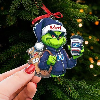 Personalized Gift For Postal Worker Ornament, How The Postal Worker Saved Christmas 06QHTI051124 - Ornament - GoDuckee