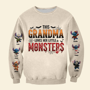 Little Spooky Monster Shirt - Personalized Gifts For Grandma 01pgti140825