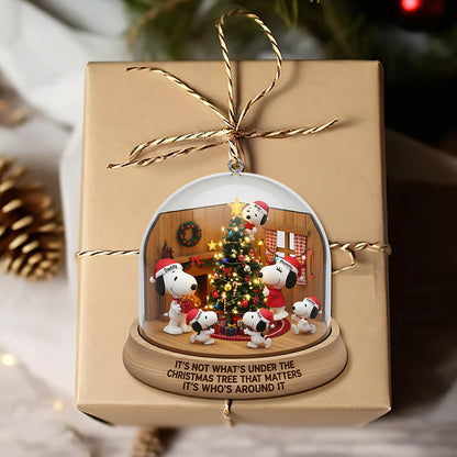 Cartoon Dog Family Christmas Ornament, Personalized Gifts For Family 06qhti170925