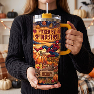 Pumpkin Battle Hero Tumbler - Personalized Gifts For Halloween 04hati040826