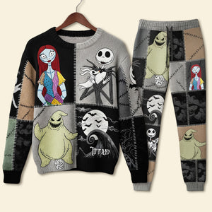 Kooky Town Pajama Set, Personalized Gifts For Horror Lovers 01qhti280825-Homacus