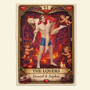 The Lovers Blanket - Personalized Gifts For Couple 01huti020226-Homacus