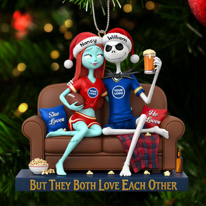 Sporty Couple Christmas Ornament - Personalized Gifts For Couple 03huti281025