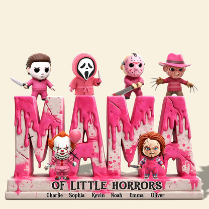 Personalized Gifts For Mom Plaque Mama Of Little Horrors 01qhti140425-Homacus