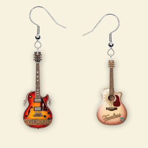 Guitar Earrings - Personalized Gifts For Music Lovers 01nati180625