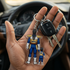Hero Dad Power Keychain – Personalized Gifts For Dad 041QHHU020525HH