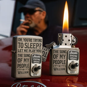 Trucker Lighter - Personalized Gift For Trucker 03ACTI140825