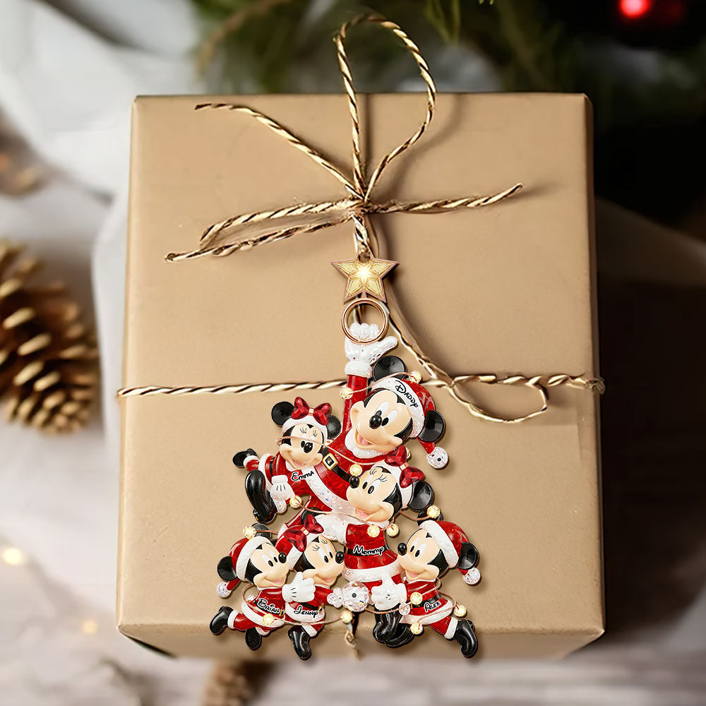 Playful Family Tree Ornament - Personalized Christmas Gifts For Family 01QHTI230925