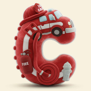 Firefighter Alphabet Initial Letters Custom Shaped Pillow - Personalized Gifts For Firefighters 03ohti081225