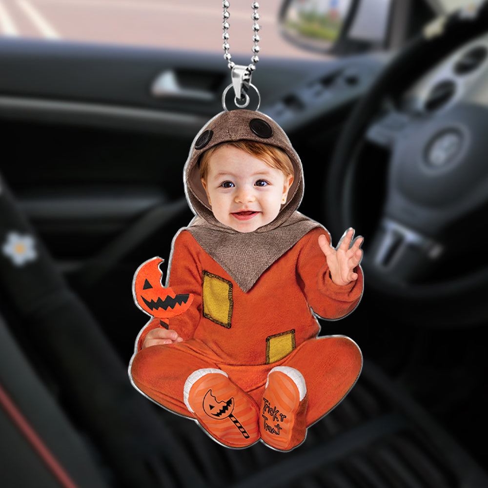 Funny Halloween Custom Face For Kids 02HUTI290824 Personalized Acrylic Photo Ornament - Ornaments - GoDuckee