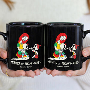 Dad Mom And Children 02QHDT230323 Personalized Black Coffee Mug - Coffee Mug - GoDuckee