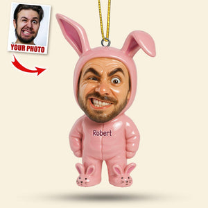 Cute Rabbit Ornament - Custom Photo Gifts For Loved Ones 02huti270825