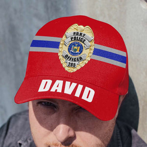 Custom Police Badge And State Seal - Personalized Classic Cap - Classic Cap - GoDuckee
