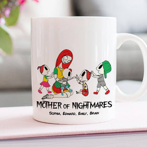 Dad Mom And Children 02QHDT230323 Personalized Black Coffee Mug - Coffee Mug - GoDuckee