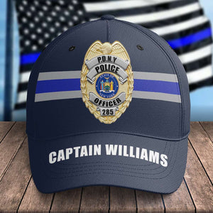 Custom Police Badge And State Seal - Personalized Classic Cap - Classic Cap - GoDuckee