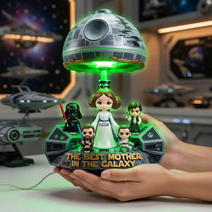 Spaceship Sci-fi Theme Mom Light Box - Personalized Gifts For Mother's Day Acrylic Light Box 02OHTI140426