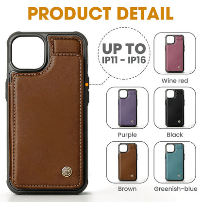 Couple Leather Flip Wallet Phone Case - Personalized Gift For Couple 02PGMG140825-Homacus