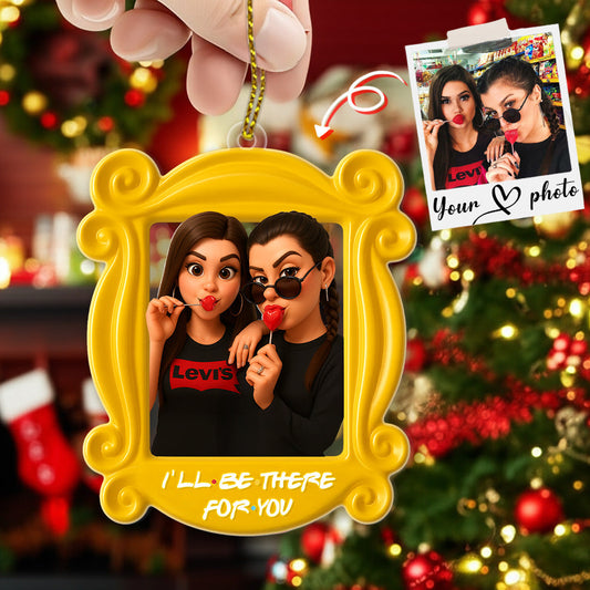 Custom Photo Bestie Ornament - Personalized Gifts For Friends Christmas Ornament 03PGMG110825