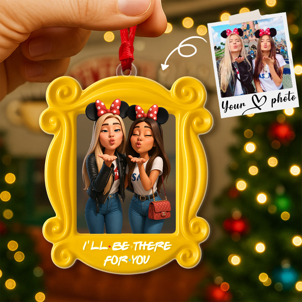 Custom Photo Bestie Ornament - Personalized Gifts For Friends Christmas Ornament 03PGMG110825