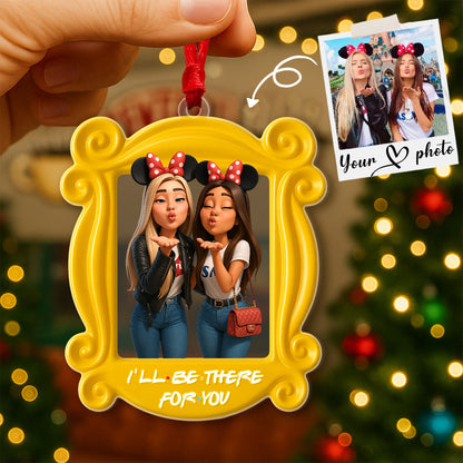 Custom Photo Bestie Ornament - Personalized Gifts For Friends Christmas Ornament 03PGMG110825