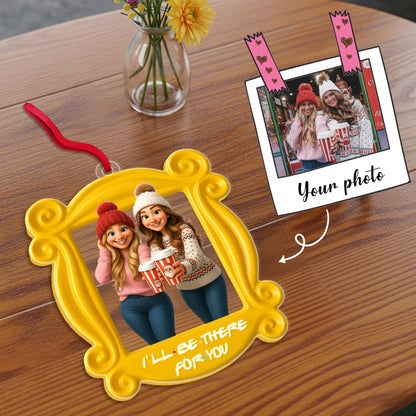Custom Photo Bestie Ornament - Personalized Gifts For Friends Christmas Ornament 03PGMG110825