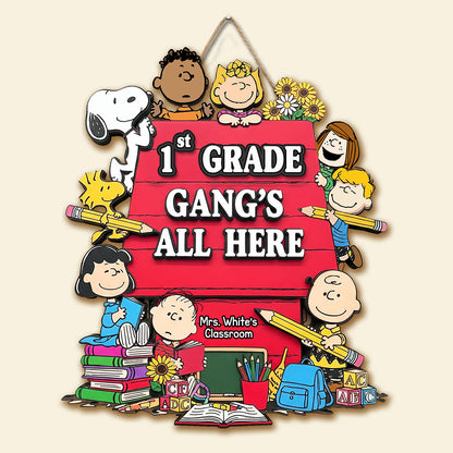 Cute Classroom Decor Wood Sign, Personalized Gifts For Teacher 03qhmg220725