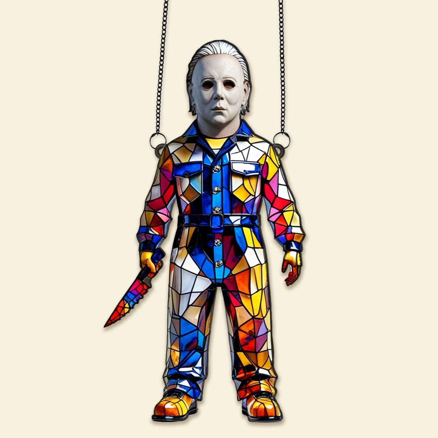Horror Movie Halloween Suncatcher Ornament - Personalized Gifts For Halloween 01TGMG230825