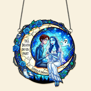 Till Death Do Us Part Suncatcher Ornament Personalized Gifts For Couple 05HUMG080825