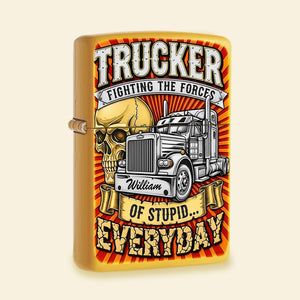 Trucker Lighter - Personalized Gift For Trucker 02TGMG090825
