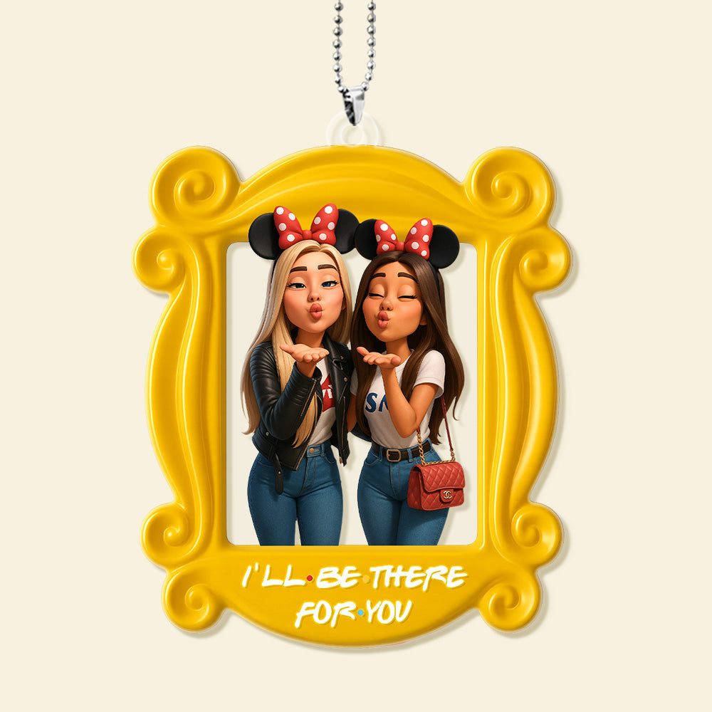 Custom Photo Bestie Ornament - Personalized Gifts For Friends Christmas Ornament 03PGMG110825