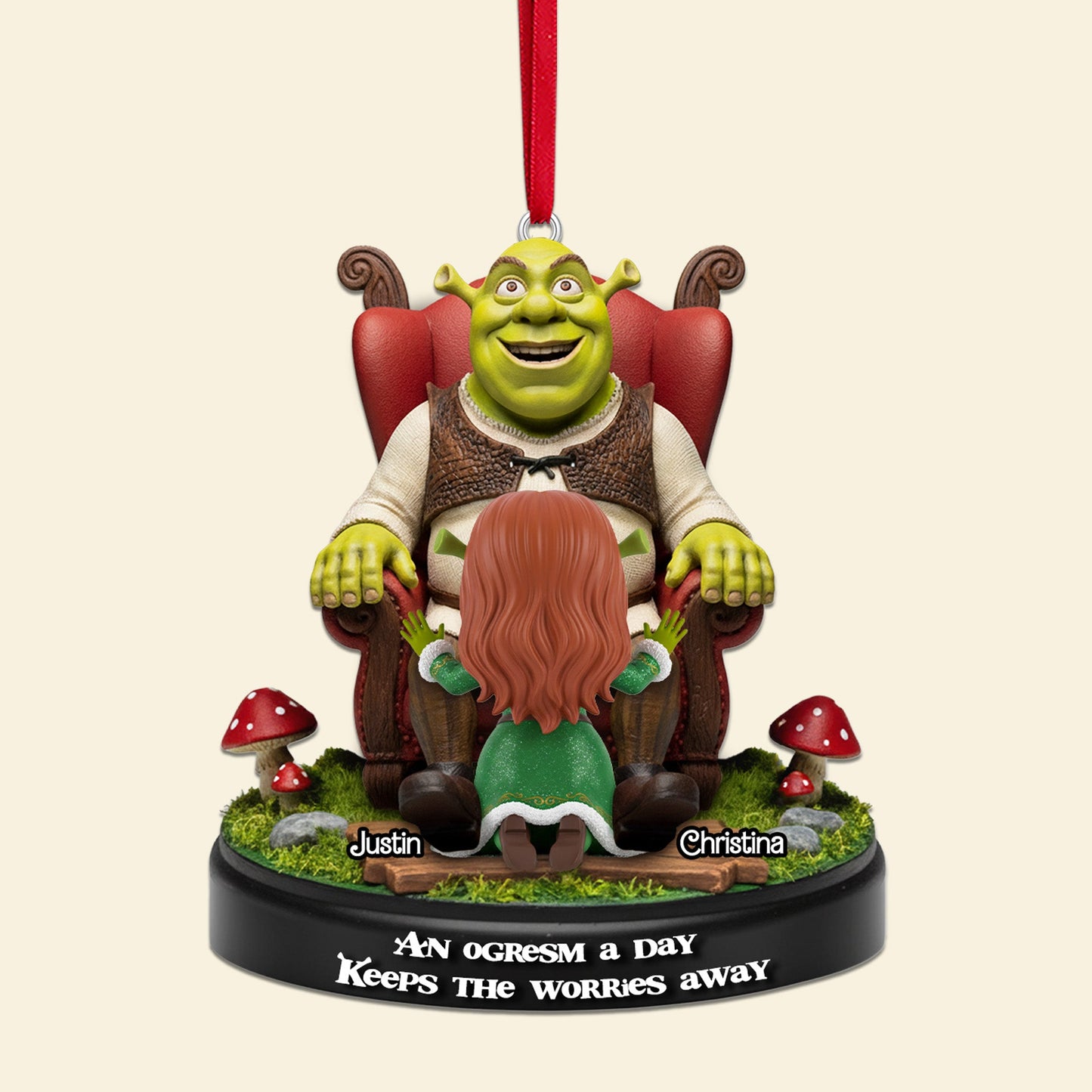 Personalized Gifts For Christmas, Naughty Couple Acrylic Ornament 02tomg270925