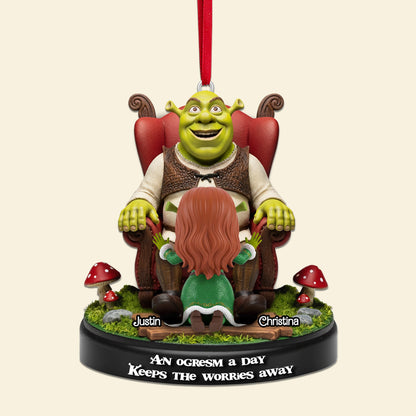 Personalized Gifts For Christmas, Naughty Couple Acrylic Ornament 02tomg270925