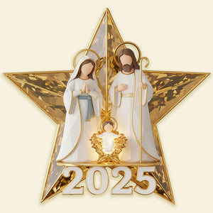 The Nativity Gifts For Christmas Acrylic Christmas Tree Topper 05pgmg211125