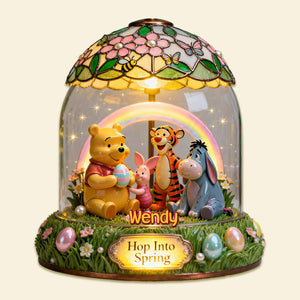 Hop Into Spring Acrylic Plaque - Personalized Easter Day Gifts 03PGMG070226