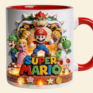 Retro Adventure Game Accent Mug - Personalized Gift 04OHDT190326