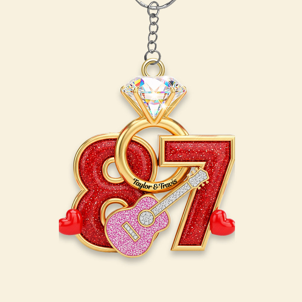 Sparkling Diamond Ring Keychain - Personalized Christmas Gifts For Couple 04OHMG290825