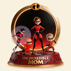 Super Mom and Kid Acrylic Plaque - Personalized Gifts For Mother 02tymg260226